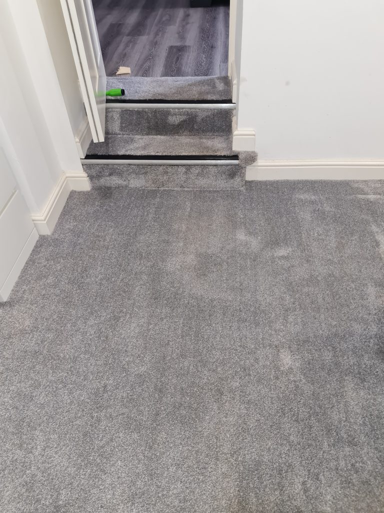 bedroom carpet after cleaning in Colchester house