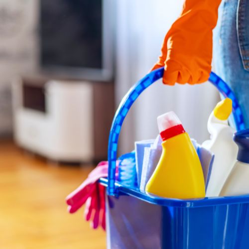 Getting ready to clean a property in Colchester